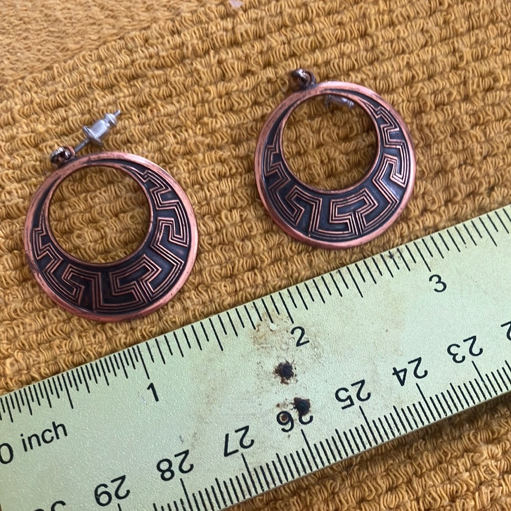 Elegant Copper Earrings